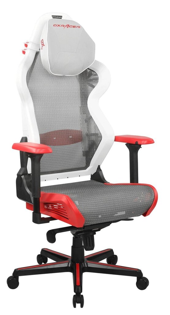 Mänguritool, DXRacer Air R1S-WRNG, must/valge/hall/punane hind ja info | Kontoritoolid | hansapost.ee