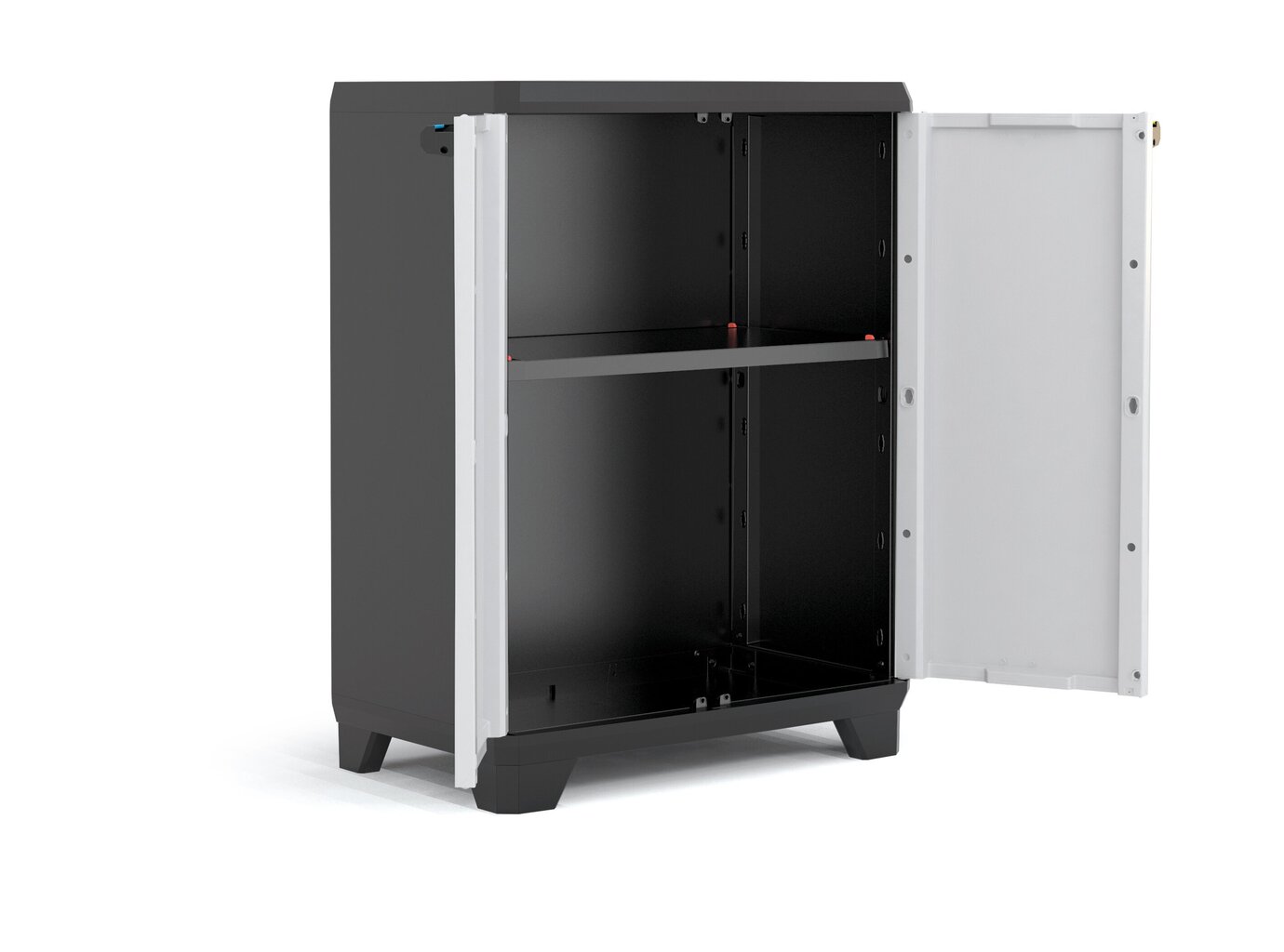 Kapp Linear Base Cabinet, must/hall/tumesinine hind ja info | Kummutid | hansapost.ee