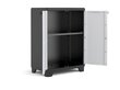 Kapp Linear Base Cabinet, must/hall/tumesinine цена и информация | Kummutid | hansapost.ee