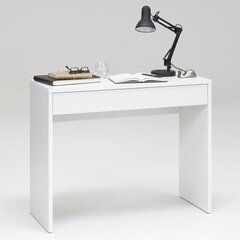 FMD kirjutuslaud laia sahtliga, 100 x 40 x 80 cm, valge цена и информация | Компьютерные, письменные столы | hansapost.ee
