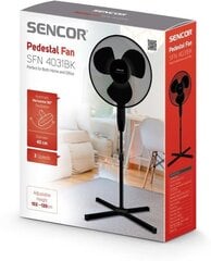 Põrandaventilaator Sencor SFN4031BK hind ja info | Sencor Remondikaubad, sanitaartehnika ja kütteseadmed | hansapost.ee