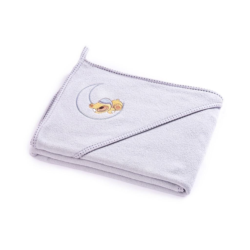 Sensillo Teddy Bear rätik, 100X100 cm, hall цена и информация | Rätikud ja saunalinad | hansapost.ee