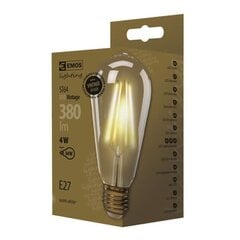 Светодиодная лампа EMOS Vintage ST64 4W E27 WW + цена и информация | Лампочки | hansapost.ee
