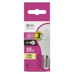 LED pirn EMOS Mini Globe 8W E14 WW hind ja info | Lambipirnid ja LED-pirnid | hansapost.ee