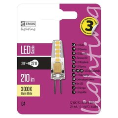 LED pirn JC A++ 2W G4 210 lm WW hind ja info | EMOS Remondikaubad, sanitaartehnika ja kütteseadmed | hansapost.ee