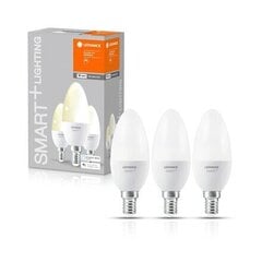 Умная светодиодная лампочка Ledvance Smart Candle E14 5Вт 470 лм, 3 шт цена и информация | Лампочки | hansapost.ee