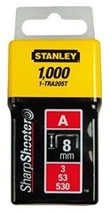 Klambrid Stanley 10 mm 1000 tk, A-tüüpi 1-TRA206T hind ja info | Käsitööriistad | hansapost.ee