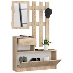 Комплект мебели для прихожей NORE, цвета дуба цена и информация | Комплекты в прихожую | hansapost.ee