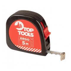 Измерительная рулетка (стальная) с фиксатором Top Tools, 5 м цена и информация | Механические инструменты | hansapost.ee