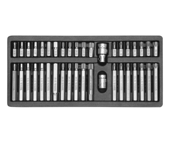 Otsikute komplekt Hex, Torx, Spline Yato, 40tk цена и информация | Käsitööriistad | hansapost.ee