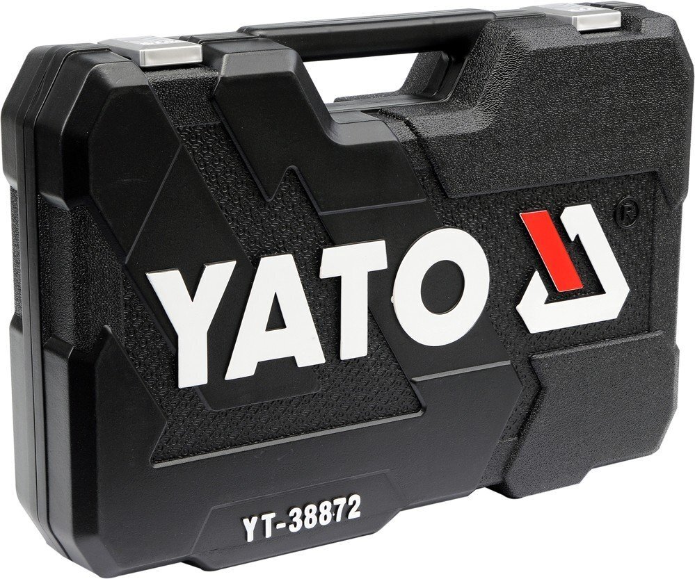 Tööriistakomplekt 128 tk 1/2 3/8 1/4 CrV Yato YT-38872 цена и информация | Käsitööriistad | hansapost.ee