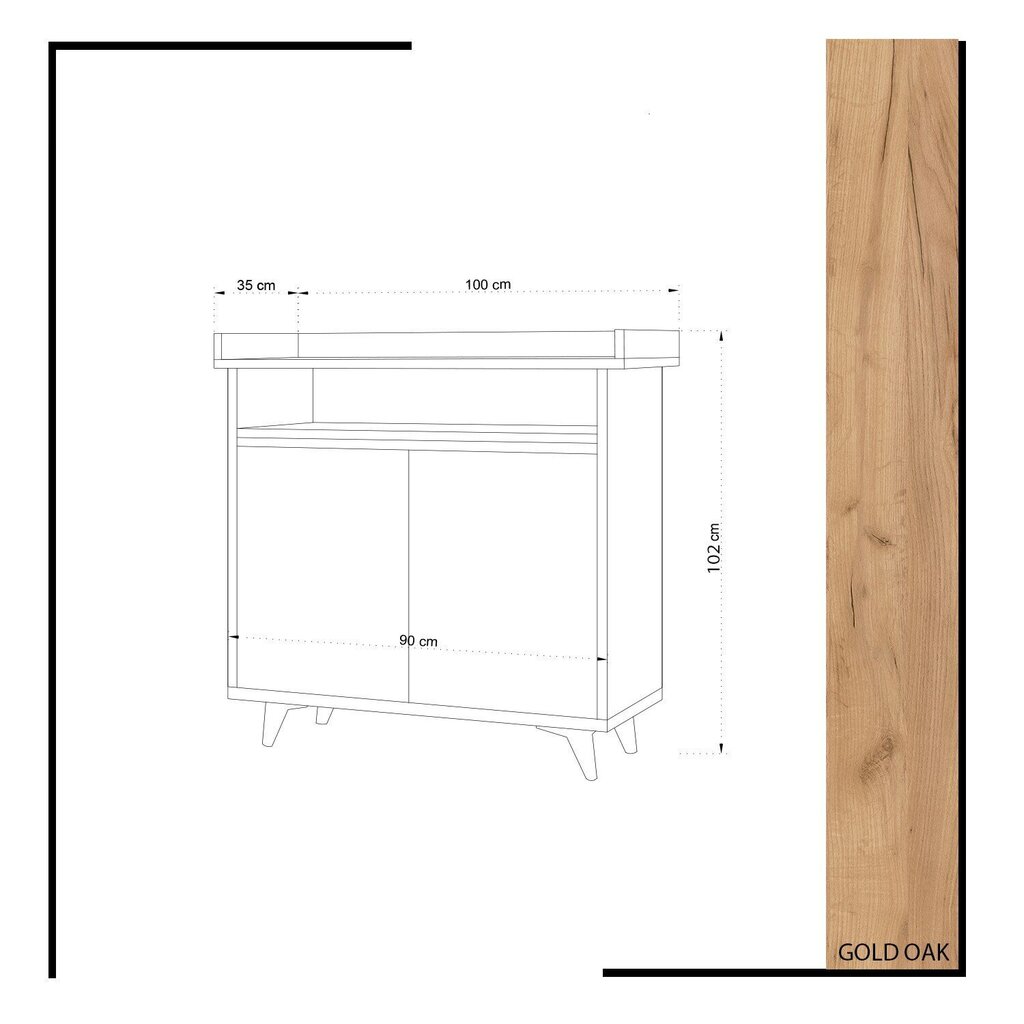 Kingakapp Kalune DesignSpringa, pruun/valge hind ja info | Jalatsikapid, jalatsiriiulid | hansapost.ee