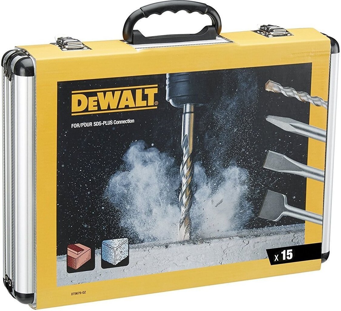 Puur Dewalt SDS+ 5-12mm ja peitlite komplekt DT9679, 15 tk hind ja info | Käsitööriistad | hansapost.ee