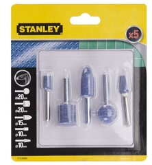Набор абразивных камней для шлифовки Stanley 6 мм, 5 шт. цена и информация | Механические инструменты | hansapost.ee