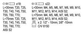 Набор насадок Yato Ribe Torx security YT-0420, 42 шт. цена и информация | Механические инструменты | hansapost.ee