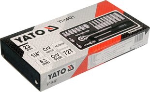 Набор головок Yato YT-14421, 23 шт. цена и информация | Механические инструменты | hansapost.ee