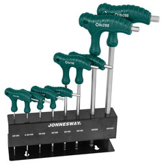 Kuuskantide komplekt käepidemega H10MB08S Jonnesway, 8 tk price and information | Hand tools | hansapost.ee