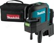 Rohelise joonega aku ristjoonlaser Makita SK106GDZ, iseloodiv, täpsus ± 0,3mm/1m, IP54 hind ja info | Käsitööriistad | hansapost.ee