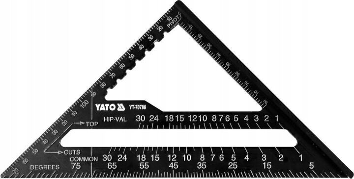 Alumiiniumnurk Yato, 180 mm hind ja info | Käsitööriistad | hansapost.ee