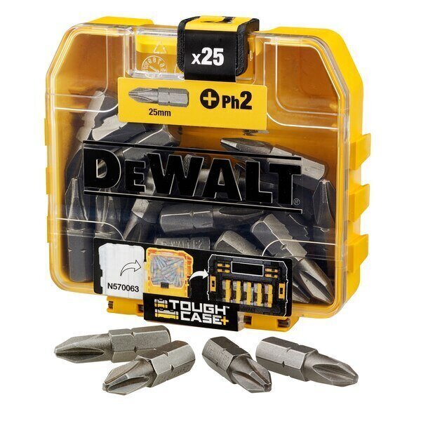 Kruvikeeraja otsik PH2x25mm 25tk. DEWALT DT71522-QZ hind ja info | Käsitööriistad | hansapost.ee