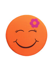 6 tumba komplekt Wood Garden Smiley Seat Flower Premium, oranž hind ja info | Kott-toolid, tugitoolid ja tumbad lastele | hansapost.ee