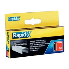 Klambrid Rapid 53/6 2500 tk. hind ja info | Rapid Remondikaubad, sanitaartehnika ja kütteseadmed | hansapost.ee