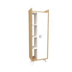 Шкаф-пенал для ванны Kalune Design 835, светло-коричневый/белый цена и информация | Шкафчики для ванной | hansapost.ee