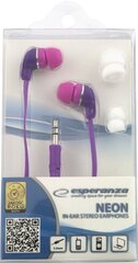 Esperanza Neon Purple hind ja info | Kõrvaklapid | hansapost.ee