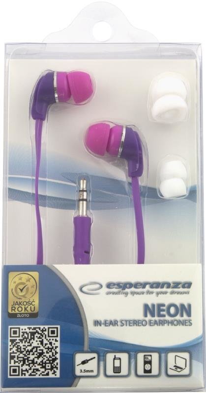 Esperanza Neon Purple цена и информация | Kõrvaklapid | hansapost.ee