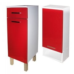 Набор мебели для ванной комнаты F1001348, белый/красный цена и информация | Комплекты в ванную | hansapost.ee
