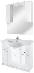 Комплект мебели для ванной комнаты Defra San Diego D106, белый цена и информация | Комплекты в ванную | hansapost.ee