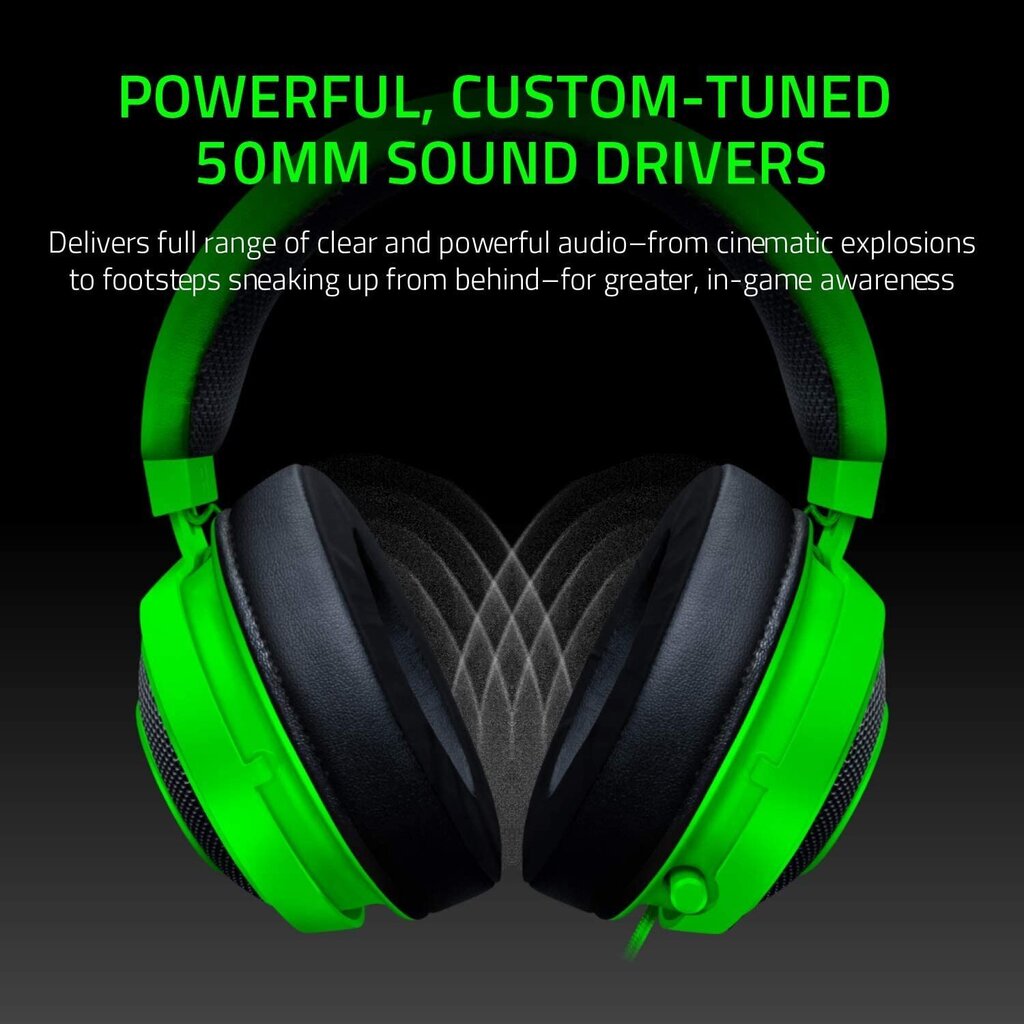 Razer Kraken, green hind ja info | Kõrvaklapid | hansapost.ee