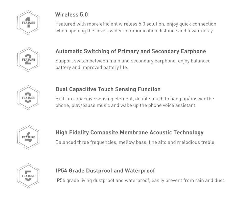 Baseus Encok True Wireless TWS kõrvaklapid (NGW04P-01), must hind ja info | Kõrvaklapid | hansapost.ee