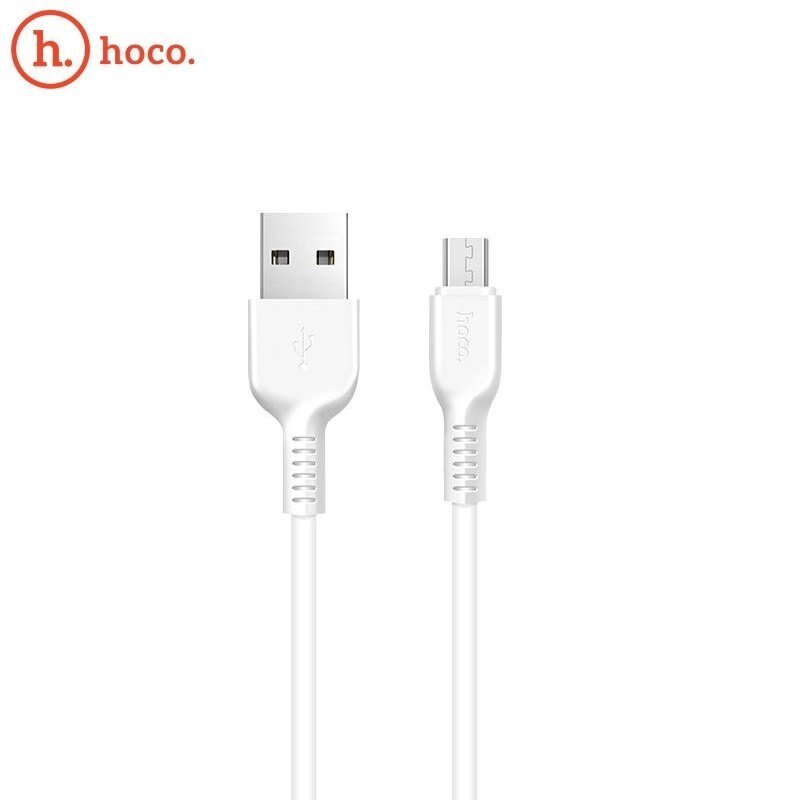 Hoco X20 ülimalt vastupidav-pehme universaalne mikro-USB-USB-andmeside ja kiire 2,4A laadijakaabel 2 m valge hind ja info | Mobiiltelefonide kaablid | hansapost.ee