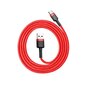 Baseus USB Kabelis Durable Nylon Braided Wire Usb / Usb-C Qc3.0 3A 1M punane CATKLF-B09 hind ja info | Mobiiltelefonide kaablid | hansapost.ee