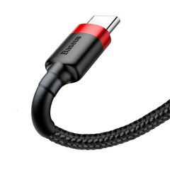 Välgulaadimiskaabel Baseus Cafule CATKLF-C91 USB-C, 3A / PD / QC 3.0 / 200 cm, must hind ja info | Baseus Mobiiltelefonid, fotokaamerad, nutiseadmed | hansapost.ee