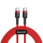 Baseus Cafule PD2.0 60 W välklamp laadimine USB Type-C kaabli jaoks (20 V 3 A) 2 m punane hind ja info | Mobiiltelefonide kaablid | hansapost.ee