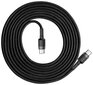 Laadimiskaabel Baseus Cafule USB-C ->USB-C, 60W / PD 2.0 / 200 cm, must цена и информация | Mobiiltelefonide kaablid | hansapost.ee
