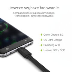 Kiirlaadija Green Cell USB/USB-C, 25 cm hind ja info | Mobiiltelefonide kaablid | hansapost.ee