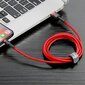 Kaabel Baseus USB Durable Nylon Braided Wire Usb / Lightning Qc3.0 2A 3m, punane CALKLF-R09 цена и информация | Mobiiltelefonide kaablid | hansapost.ee
