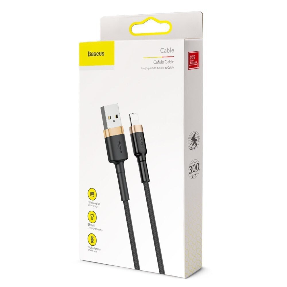 Baseus Usb / Lightning (Calklf-Rv1), 3 m цена и информация | Mobiiltelefonide kaablid | hansapost.ee