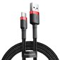 Välgulaadimiskaabel Baseus Cafule CATKLF-U91 USB-C, 3A / PD / QC 3.0 / 300 cm, must hind ja info | Mobiiltelefonide kaablid | hansapost.ee