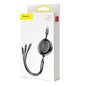 Baseus Golden Loop 3-in-1 CAMLT-JH01 hind ja info | Mobiiltelefonide kaablid | hansapost.ee