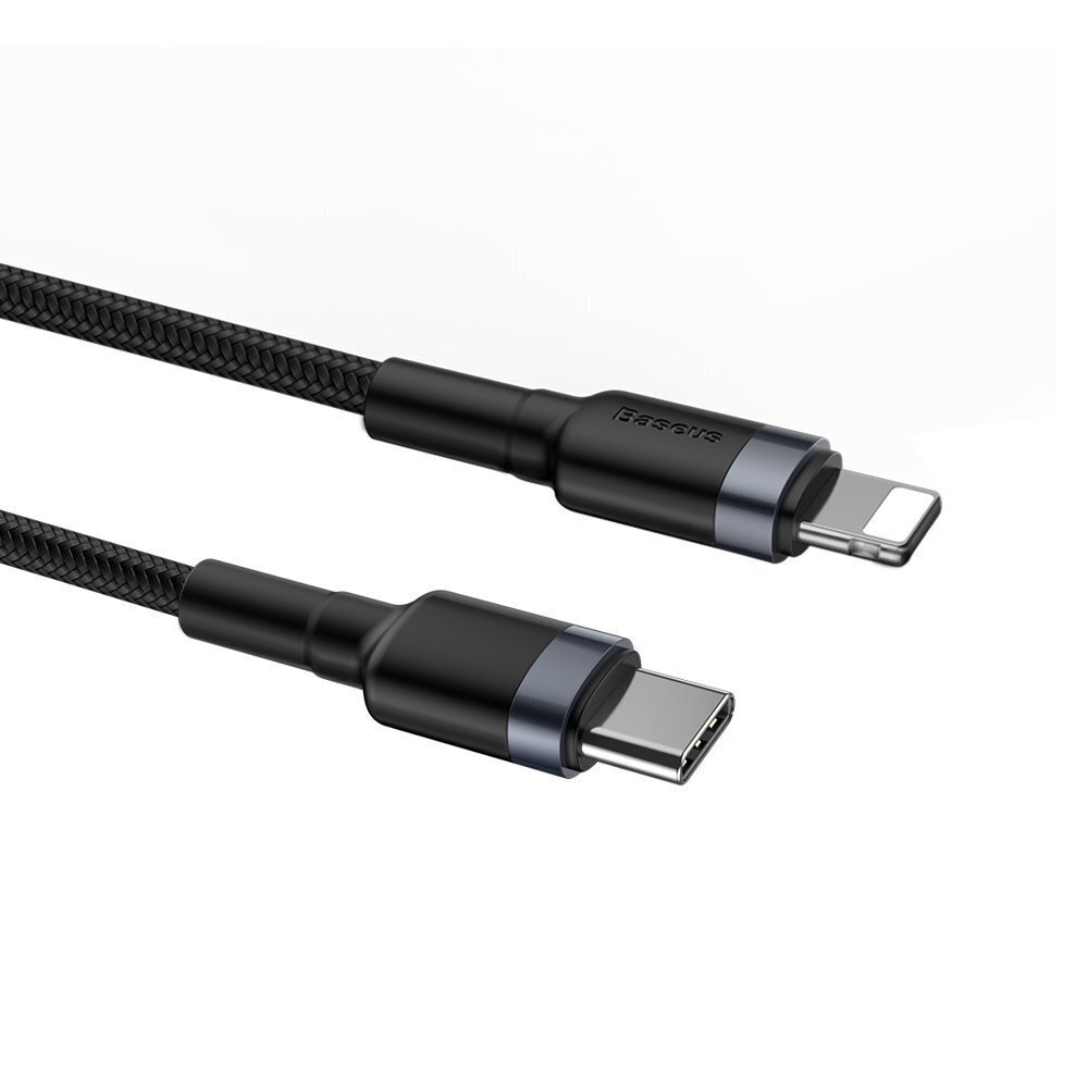 Laadimiskaabel Baseus Cafule CATLKLF-G1 USB-C -> 18W / PD 2.0 / 100 cm, must hind ja info | Mobiiltelefonide kaablid | hansapost.ee