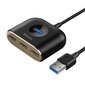 Baseus Square Round USB Adapter, HUB USB 3.0 to 1x USB 3.0 + 3x USB 2.0.1m (Must) hind ja info | Mobiiltelefonide kaablid | hansapost.ee