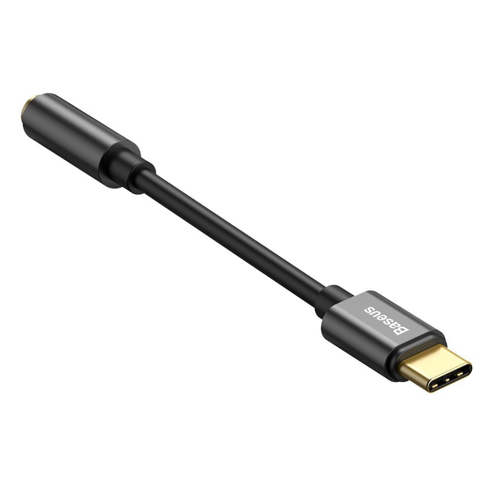 Baseus L54 USB-C kuni 3,5 mm emasadapter DAC 24-bitine 48 KHz must (CATL54-01) цена и информация | Mobiiltelefonide kaablid | hansapost.ee