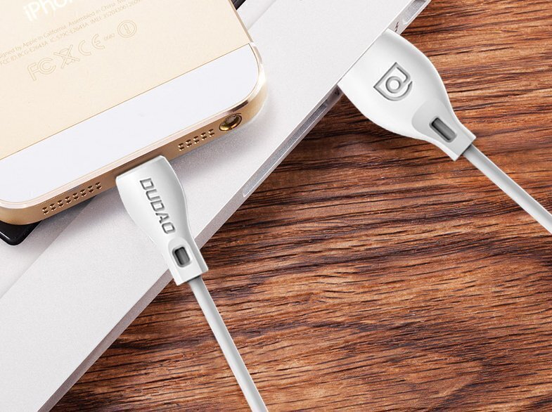 Ühenduskaabel Dudao USB / Lightning 2.1A kaabel 2m valge, L4L 2m, valge hind ja info | Mobiiltelefonide kaablid | hansapost.ee