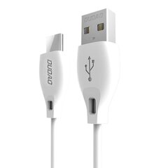 Кабель Dudao USB Type C 2.1A 2 м, белый (L4T) цена и информация | Borofone 43757-uniw | hansapost.ee