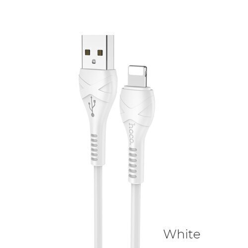 Usb kaabel Hoco X37 Cool Power Lightning 1.0m valge цена и информация | Mobiiltelefonide kaablid | hansapost.ee