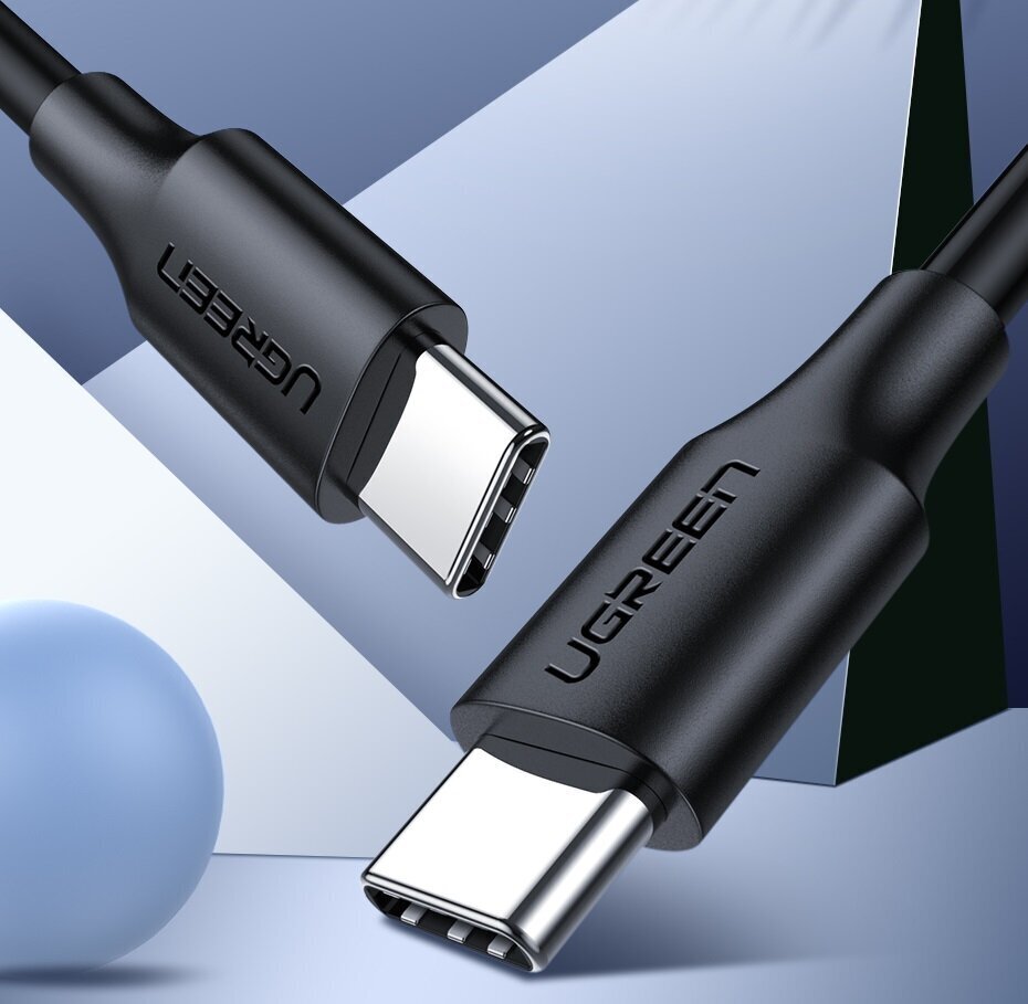 Ugreen US287 USB-C kaabel 0,5 m must hind ja info | Mobiiltelefonide kaablid | hansapost.ee